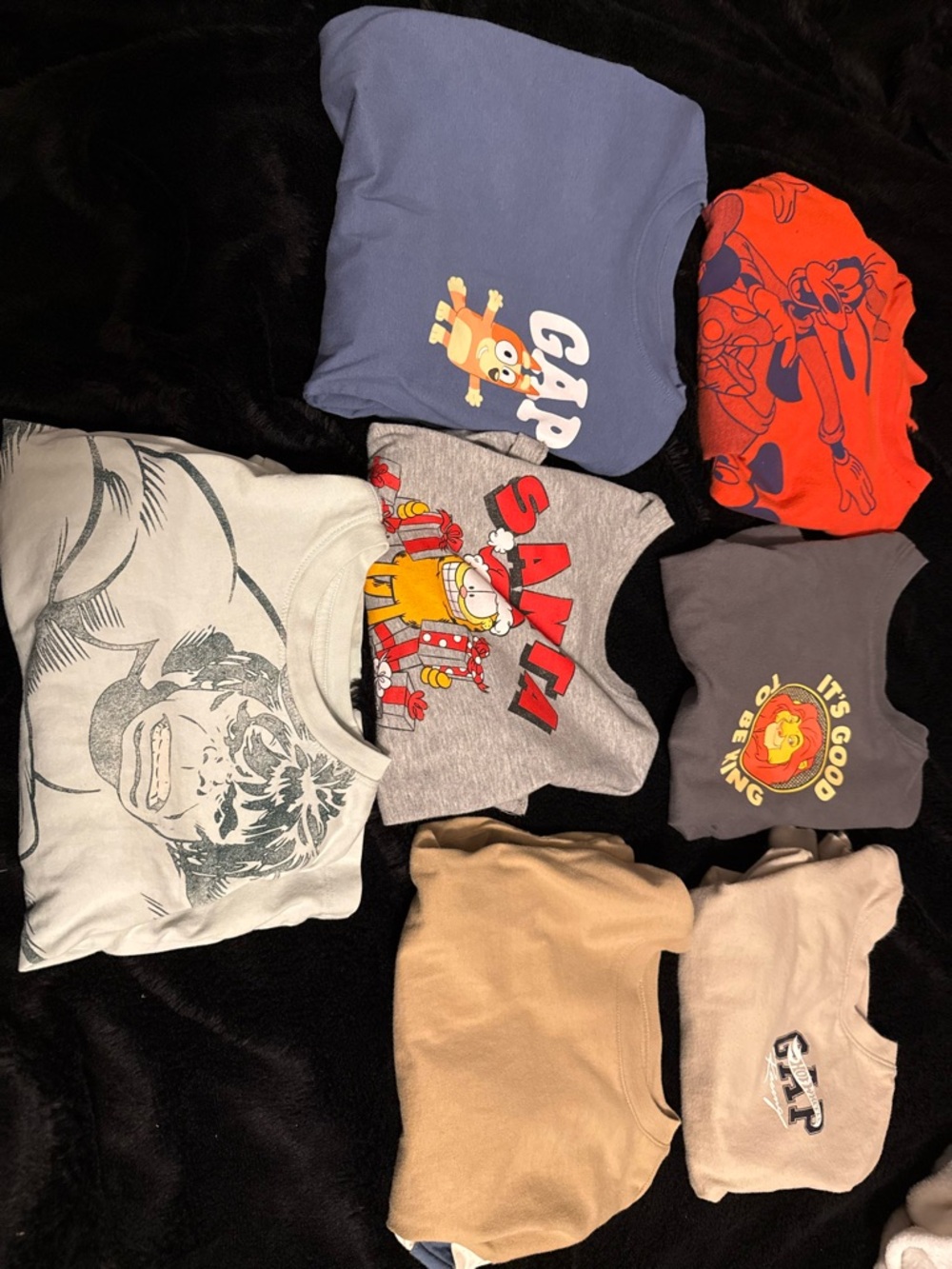 GAP Kids Light Blue Cartoon Logo Tee